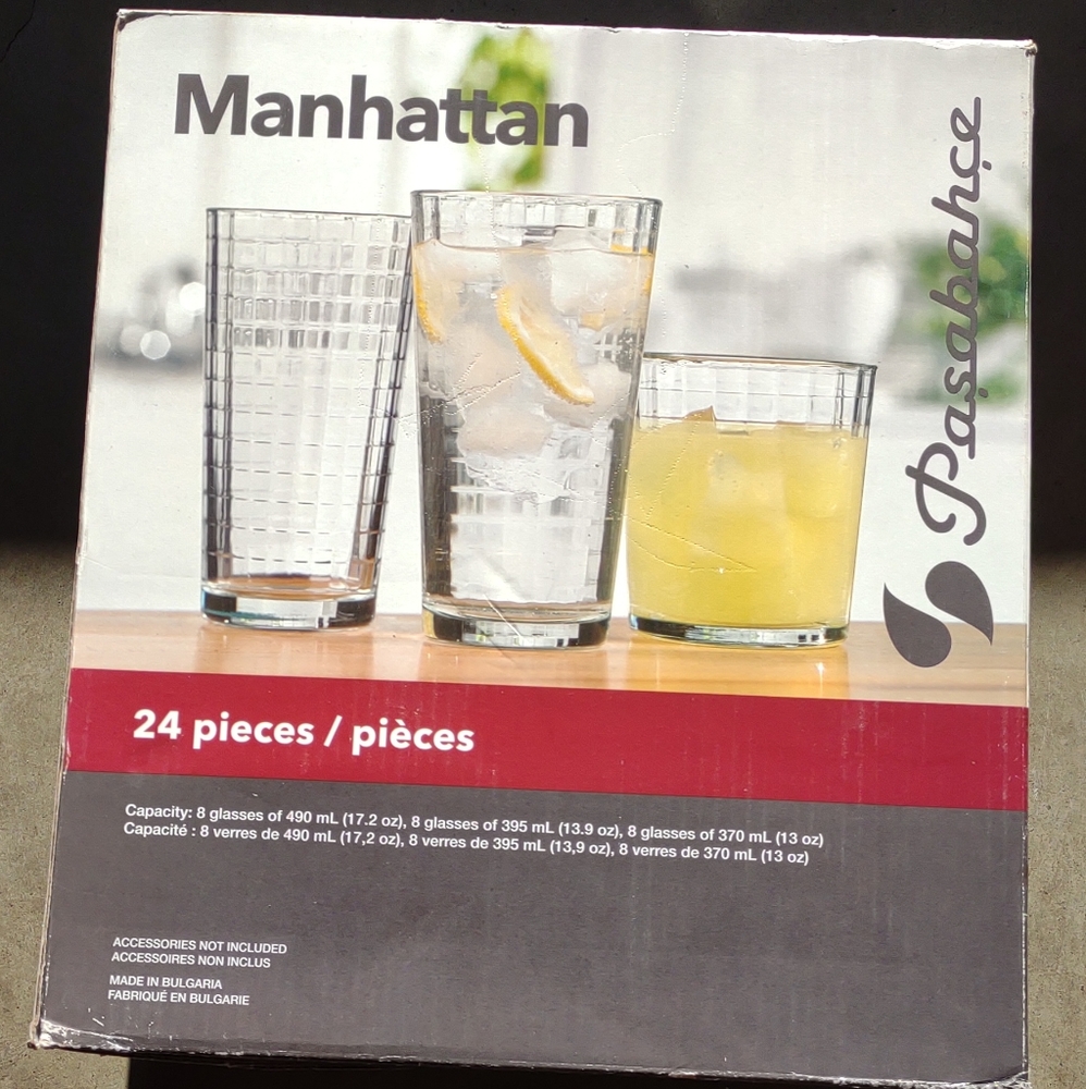 Glass set 24 piece